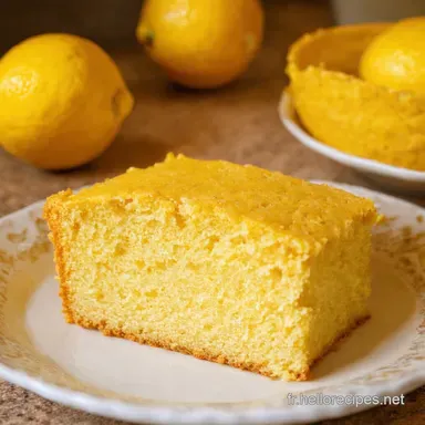 Mon G&acirc;teau au Citron Facile &agrave; Faire Un D&eacute;lice Simple Fiche recette