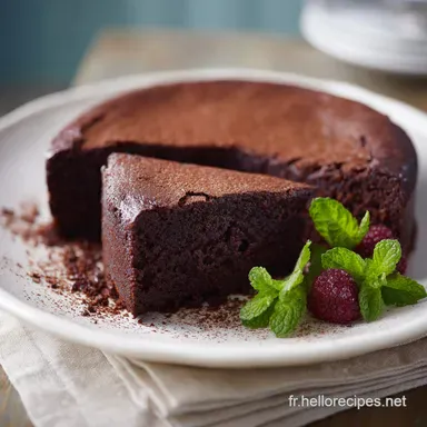 G&acirc;teau au Chocolat : C&oelig;ur Velout&eacute; en 25 Min Fiche recette