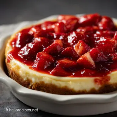 G&acirc;teau au fromage fraise : New-Yorkais ultra-onctueux et frais Fiche recette