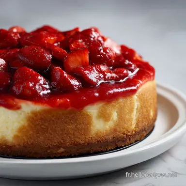 G&acirc;teau au fromage fraise : New-Yorkais ultra-onctueux et frais