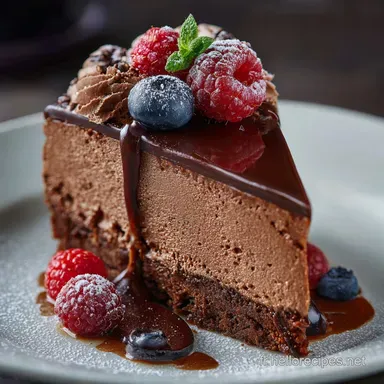 G&acirc;teau glac&eacute; au chocolat Recette du majestueux dessert miroir Fiche recette