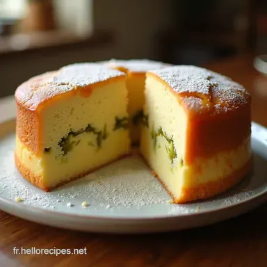 G&acirc;teau Nuage Pistache L&eacute;ger Gourmand et Facile Fiche recette
