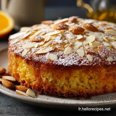 G&acirc;teau moelleux &agrave; lorange et aux amandes sans beurre la recette sans gluten Fiche recette