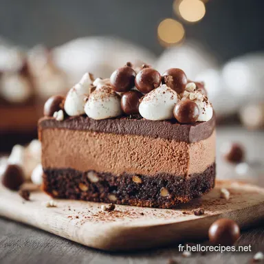 G&acirc;teau sans cuisson aux doigts de chocolat Recette facile sans four Fiche recette