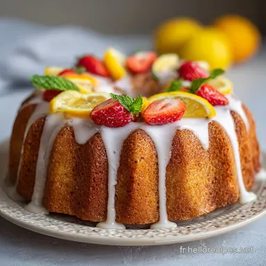 G&acirc;teau Yaourt Citron : Recette Moelleuse en 45 Minutes Fiche recette