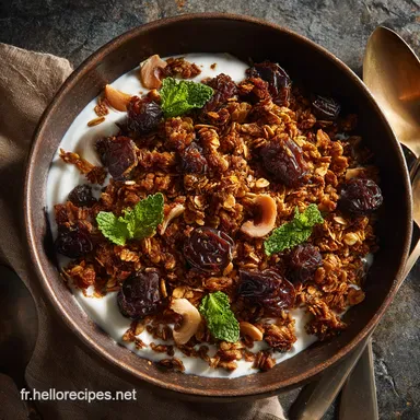 Le Granola aux Dattes Medjool Recette V&eacute;gane Sans Sucre Raffin&eacute; Fiche recette