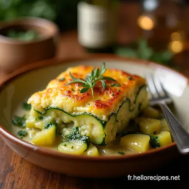 Recette de Gratin de Courgettes Crémeux à la Béchamel Parfaite Fiche recette