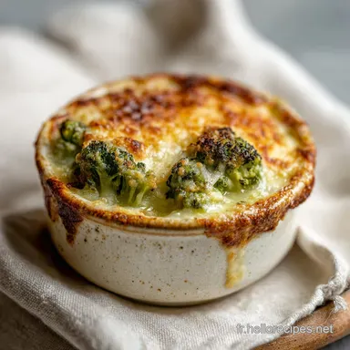Gratin de Brocolis B&eacute;chamel pour 4 Servings Fiche recette