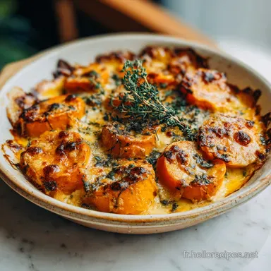 Gratin de Butternut pour 4 Personnes : Recette Fondante au Four Fiche recette