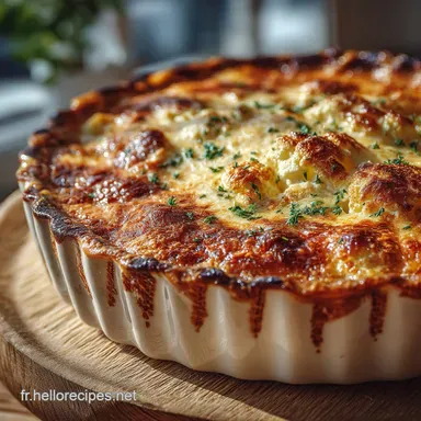Gratin de ChouFleur Inratable B&eacute;chamel cr&eacute;meuse et cro&ucirc;te dor&eacute;e Fiche recette