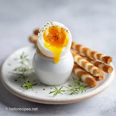 Oeuf &agrave; la Coque: Guide de Cuisson en Eau Bouillante Fiche recette