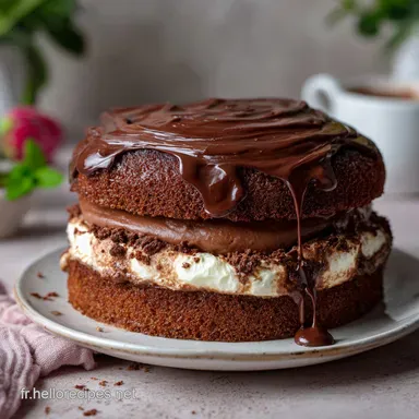 Layer Cake au Nutella : Recette Facile 3 Couches Fiche recette