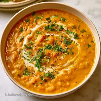 Lentilles Corail Au Curry au Lait de Coco Fiche recette