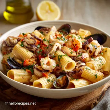 Pasta aux fruits de mer La recette italienne parfaite facile &agrave; faire &agrave; la maison Fiche recette