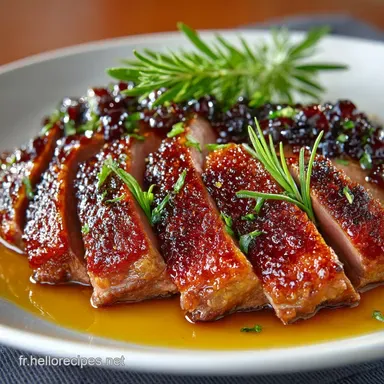 Magret de Canard au Miel et Balsamique Peau Croustillante Jusquau Repos Fiche recette