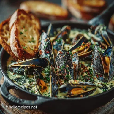 Les Moules Marinières à la Crème Recette Brasserie Facile Fiche recette