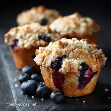 Muffins aux Myrtilles: Recette Ultime avec Crumb Fa&ccedil;on Boulangerie Fiche recette