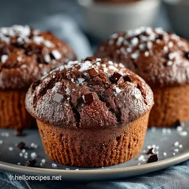 Les Muffins moelleux au chocolat Triple C Lastuce Chef pour un dôme parfait Fiche recette