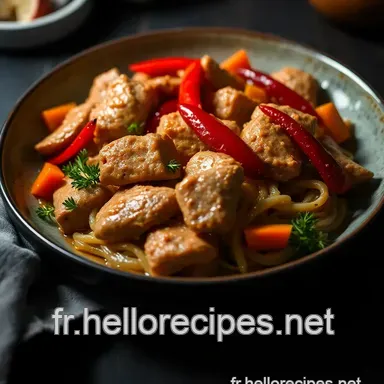 Recette Nouilles Chinoises Poulet : Un Dîner Facile et Savoureux Fiche recette