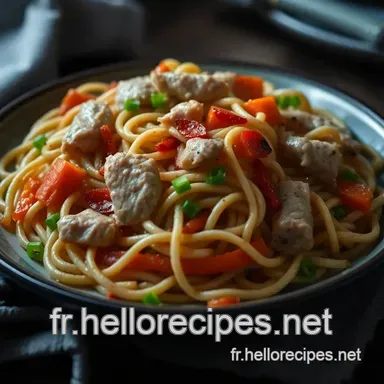 Nouilles Sautées au Poulet : Un Plat Épicé et Réconfortant à Tester ! Fiche recette