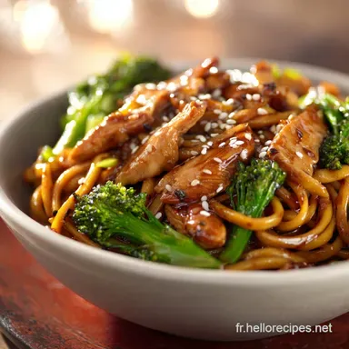 Nouilles Teriyaki au Poulet Recette Rapide Facile et UltraSavoureuse Fiche recette