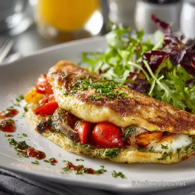 Omelette fran&ccedil;aise Le secret du Chef pour un c&oelig;ur baveux parfait Fiche recette