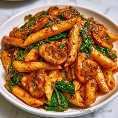 One Pot Pasta Champignons &Eacute;pinards Fiche recette