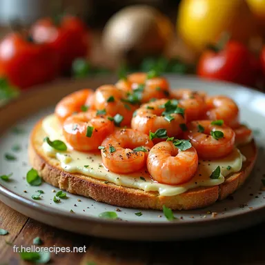 Pain lAil au Fromage et Crevettes Mon Ap&eacute;ro Gourmand Fiche recette