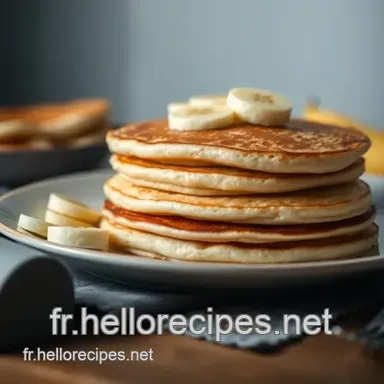 Pancakes à la Banane : Une Recette Facile et Délicieuse Fiche recette