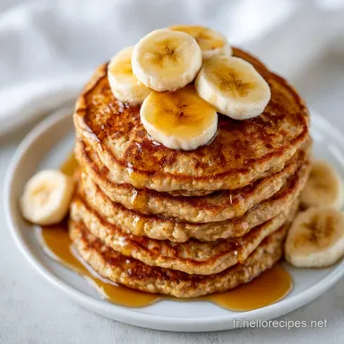 Pancakes Aux Flocons D'Avoine et Banane Fiche recette