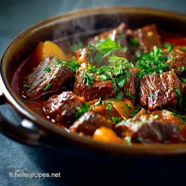 P&acirc;tes &agrave; la viande Recette de Rago&ucirc;t de B&oelig;uf Fa&ccedil;on Grandm&egrave;re Mijot&eacute; 3H Fiche recette