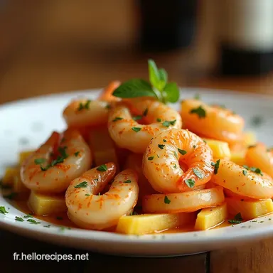 P&acirc;tes aux crevettes ail et Ma recette express un d&eacute;lice Fiche recette