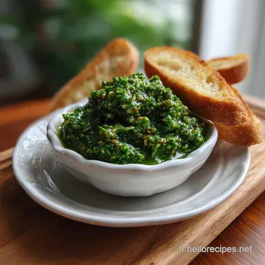 Pesto Vegan Au Persil Et Basilic: L'&Eacute;mulsion Parfaite Fiche recette