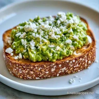 Petit-D&eacute;jeuner F&eacute;ta Avocat en 10 Minutes Fiche recette
