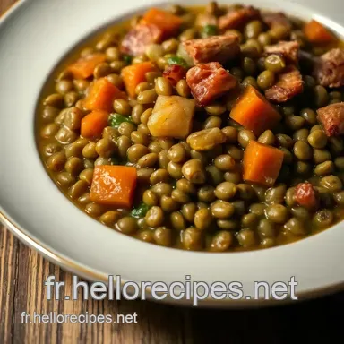 Petit Salé aux Lentilles : Un Plat Réconfortant et Savoureux à Partager Fiche recette