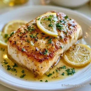 Poisson Blanc Au Citron en 25 Minutes Fiche recette