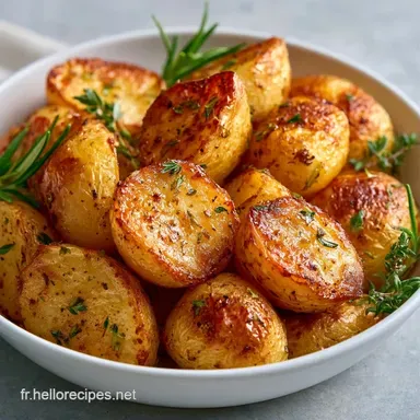 Pommes de Terre R&ocirc;ties au Romarin Fiche recette