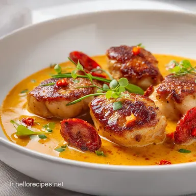 Poulet Chorizo Cr&eacute;meux en 30 Minutes Fiche recette