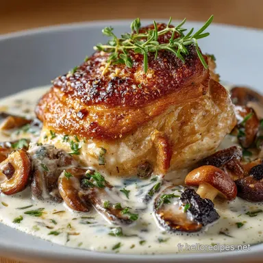 Poulet à la Crème et aux Champignons La Recette Facile et Veloutée Fiche recette