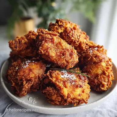 Poulet Frit Air Fryer: Peau Craquante et Chair Velout&eacute;e Fiche recette