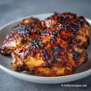 Poulet Fum&eacute; au Barbecue pour 6 Personnes Fiche recette