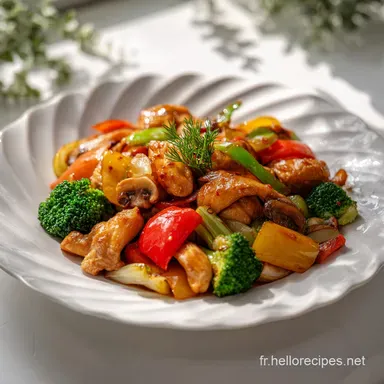 Id&eacute;e de Repas au Poulet et L&eacute;gumes en 30 Min Fiche recette