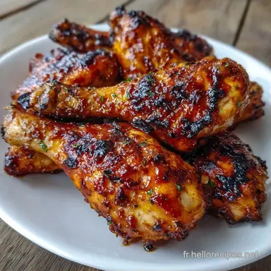 Poulet Marin&eacute; Soja Barbecue au Miel Fiche recette
