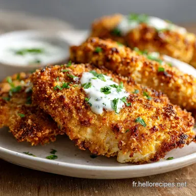 Poulet Pan&eacute; Air Fryer en 27 Minutes Fiche recette