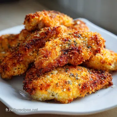 Poulet Pan&eacute; Air Fryer en 27 Minutes