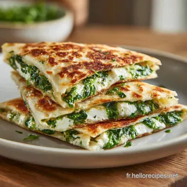 Quesadillas &Eacute;pinards Feta Croustillantes en 20 Minutes Fiche recette