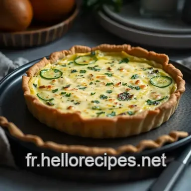 Quiche Courgette et Fromage de Chèvre: Mon Recette Facile et Délicieuse Fiche recette