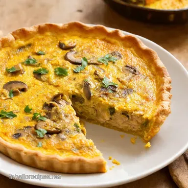Quiche de Poulet Champignons au Curry Mon Secret Exotique Fiche recette
