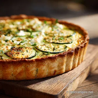 Quiche fine aux courgettes et ch&egrave;vre la recette l&eacute;g&egrave;re dinspiration proven&ccedil;ale Fiche recette