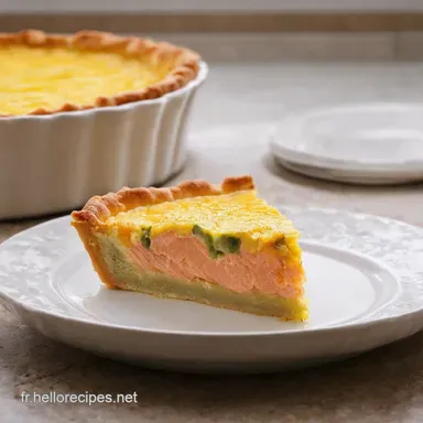 Quiche au Saumon Sans P&acirc;te Super Facile et D&eacute;licieuse Fiche recette
